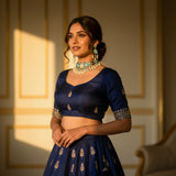 Neelan Aqua Kundan Pearl Choker Set