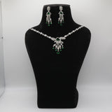 Panna Emerald Art Deco Necklace Set