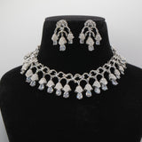Jaali Silver Necklace Set