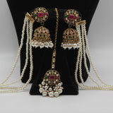Satrangi Multicolour Bahubali Necklace Set