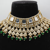 Panna Emerald Jhumka Necklace Set