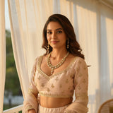 Noor Mint Pearl - VVS American Diamond Collection - Jewellery by Aman