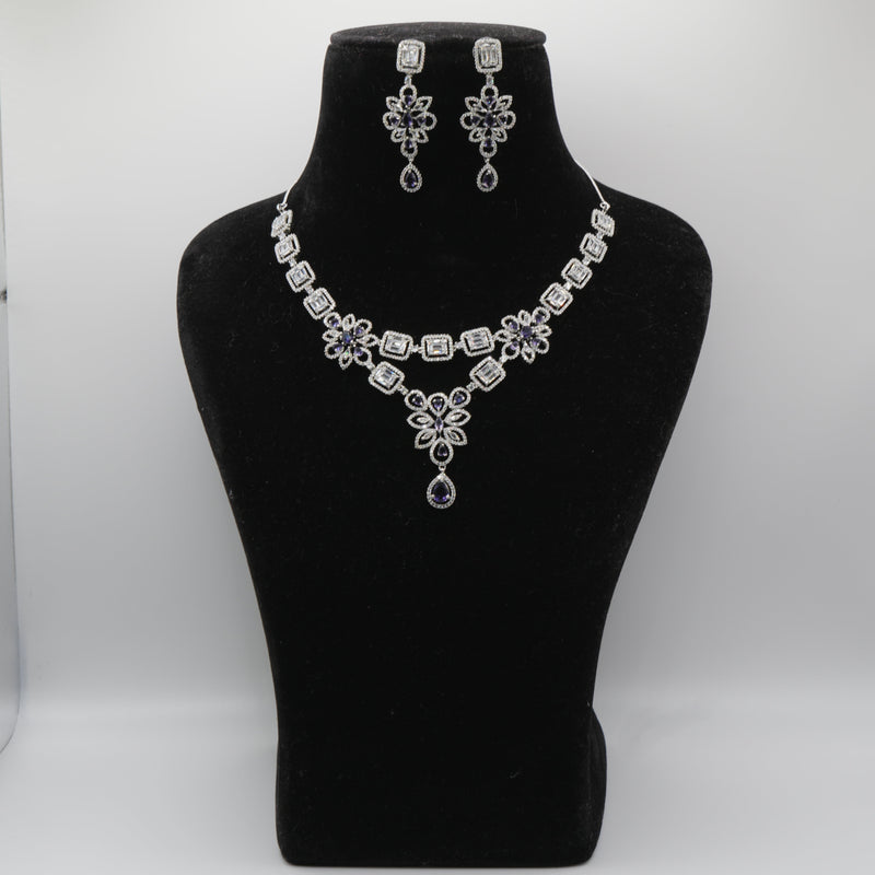 Baigani Amethyst Necklace Set