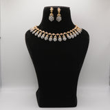 Shahad Peach Peacock Collar Necklace Set