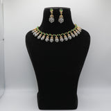 Zamurd Emerald Peacock Collar Necklace Set