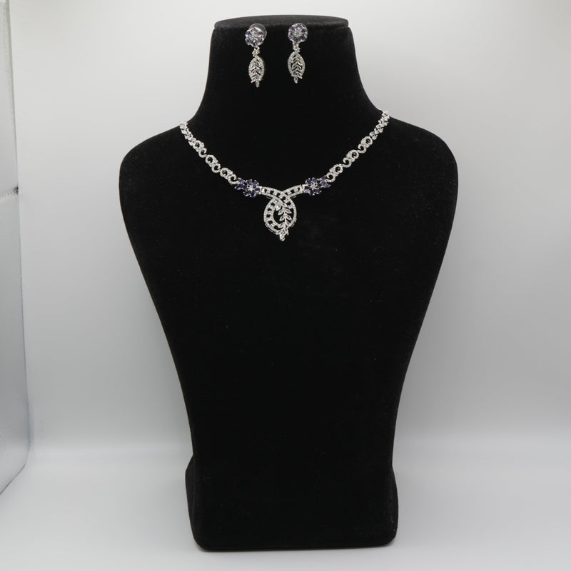 Neeli Tanzanite Floral Choker