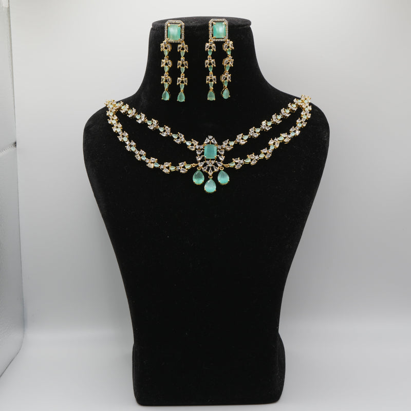 Firoza Mint Victorian Necklace Set