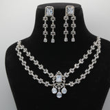 Sohni Silver Victorian Necklace Set