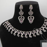 Gulabi Pink Wave Necklace Set