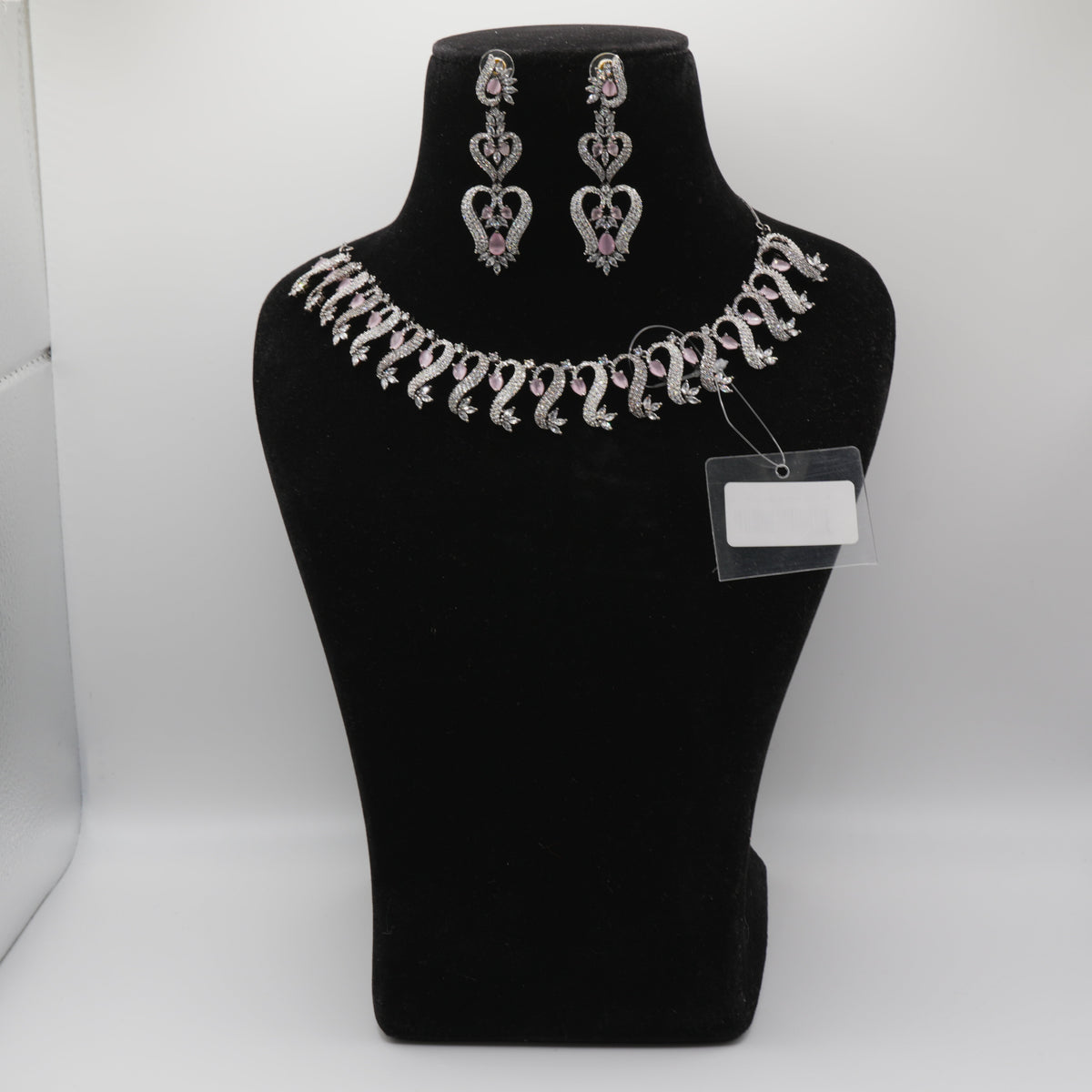 Gulabi Pink Wave Necklace Set