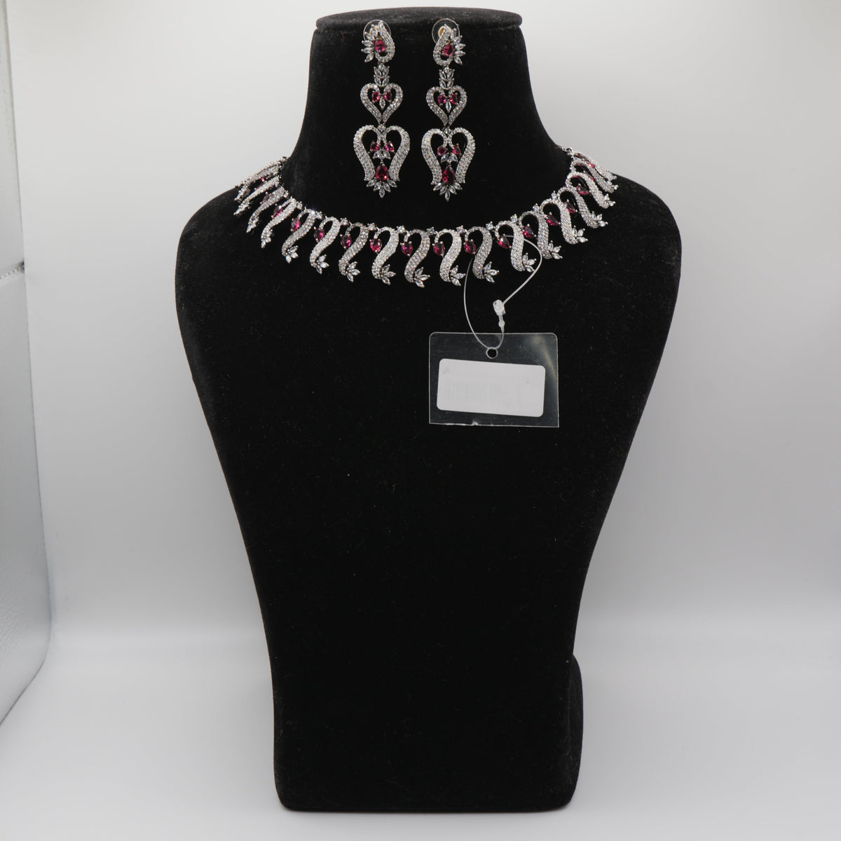Rani Ruby Wave Necklace Set