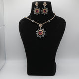 Surkh Ruby Starburst Necklace Set