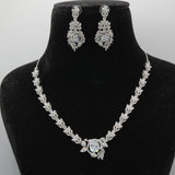 Tara Silver Leaf Necklace Set