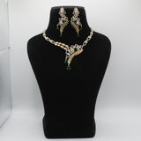 Zamurd Emerald Vine Necklace Set