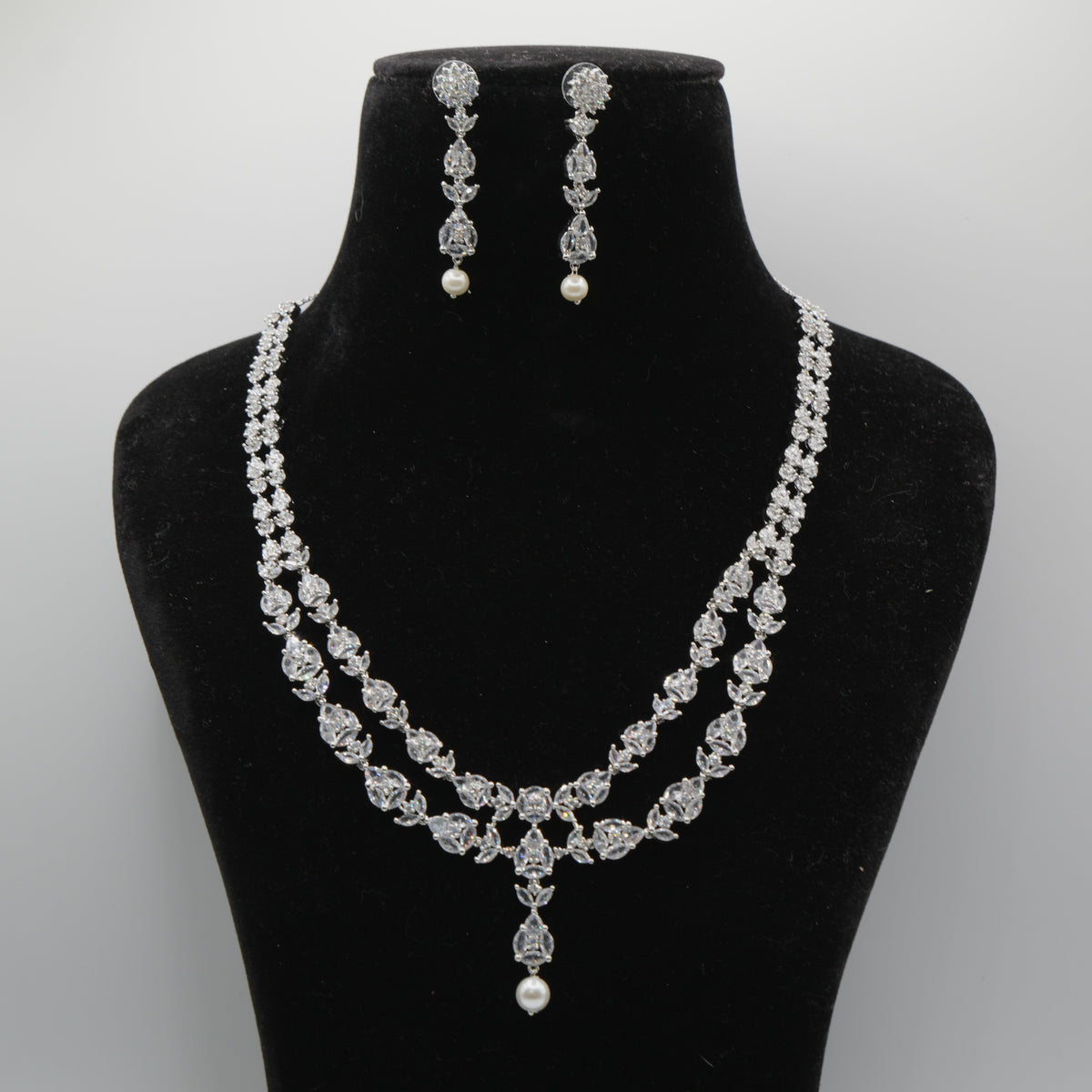 Chandni Silver Necklace Set