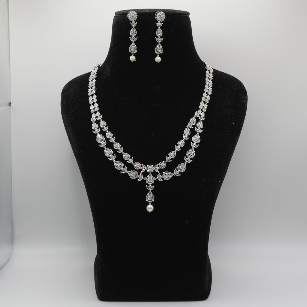 Chandni Silver Necklace Set