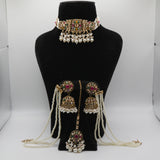 Satrangi Multicolour Bahubali Necklace Set