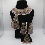Neeli Lavender Passa Necklace Set