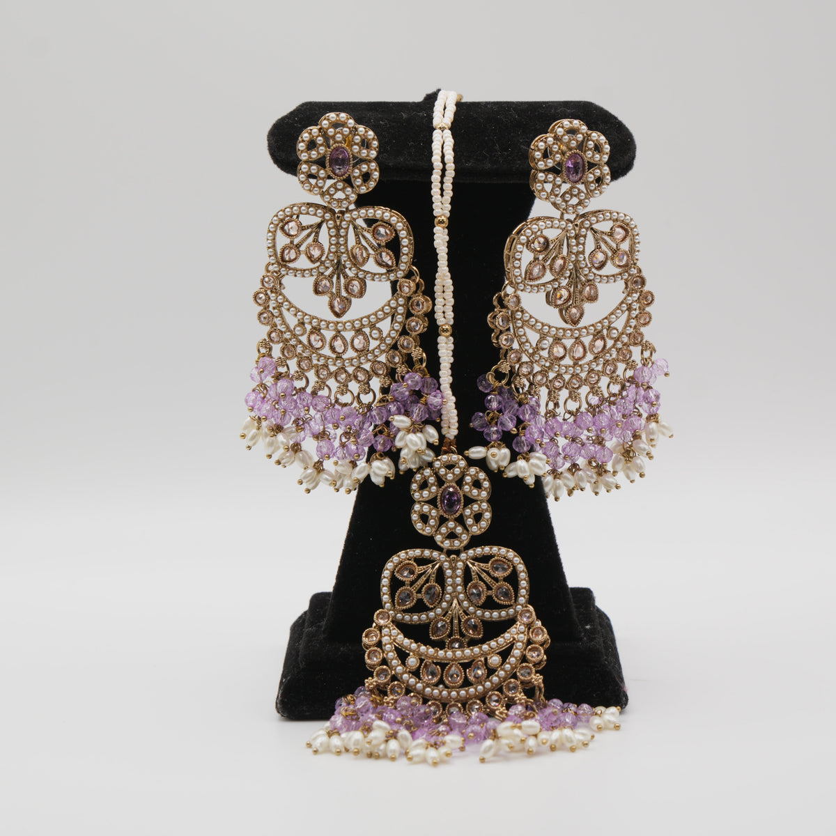 Neeli Lavender Passa Necklace Set