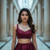 Chandni Silver Pearl - VVS American Diamond Collection - Jewellery by Aman