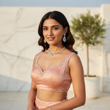 Firoza Mint Leaf Choker - VVS American Diamond Collection - Jewellery by Aman