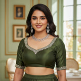 Gulabi Pink Wave Choker - VVS American Diamond Collection - Jewellery by Aman