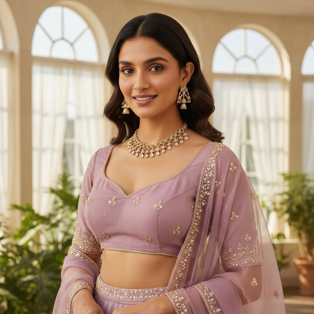 Jaali Gold Lattice Choker - VVS American Diamond Collection - Jewellery by Aman