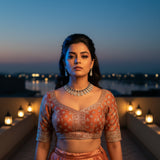 Neelam Sapphire Peacock Collar - VVS American Diamond Collection - Jewellery by Aman