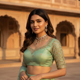 Padmini Ruby Chandelier - VVS American Diamond Collection - Jewellery by Aman