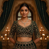 Sunehra Gold Tassel Choker - VVS American Diamond Collection - Jewellery by Aman